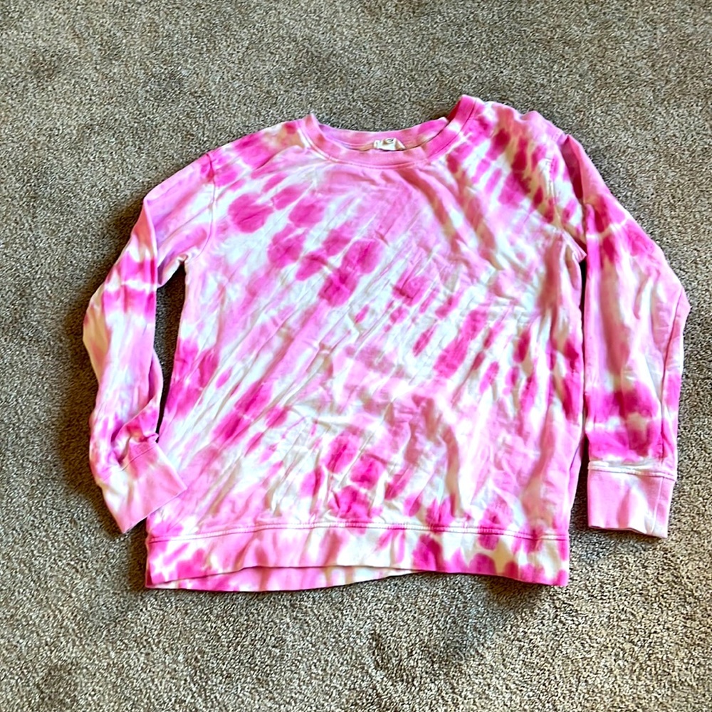 Pink and White Sweatshirt
